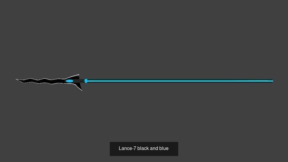 Lance pack black and blue 3D Model Collection_4