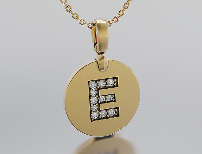 Letters Pendant Alphabets  3D print model