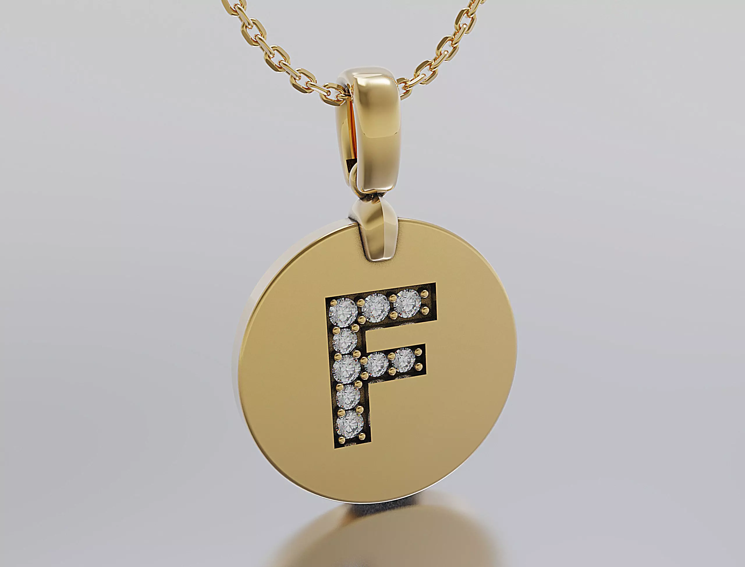 Letters Pendant Alphabets  3D print model_0