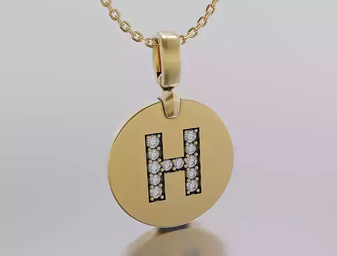 Letters Pendant Alphabets  3D print model