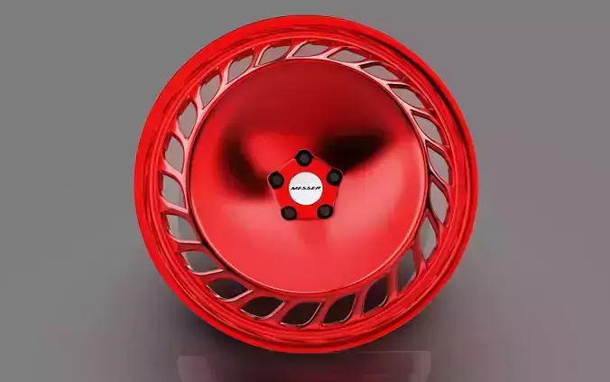 Messer ME 03 Wheel RED Highpoly Lowpoly  3D print 