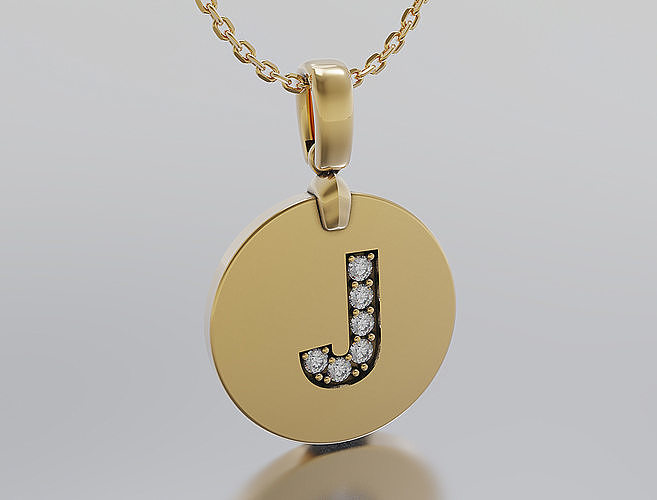 Letters Pendant Alphabets  3D print model