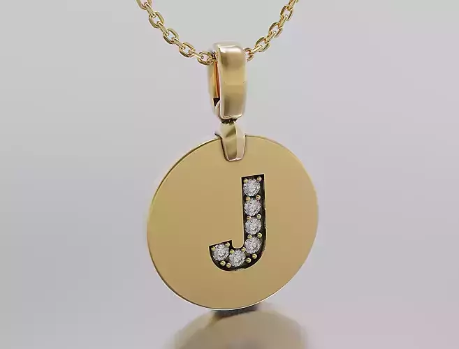 Letters Pendant Alphabets  3D print model