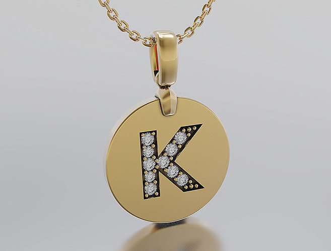 Letters Pendant Alphabets  3D print model