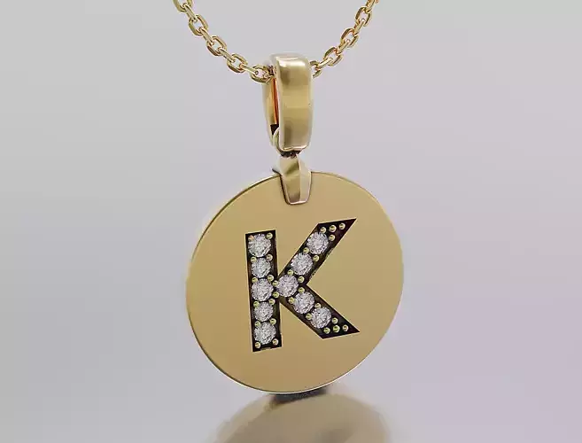 Letters Pendant Alphabets  3D print model