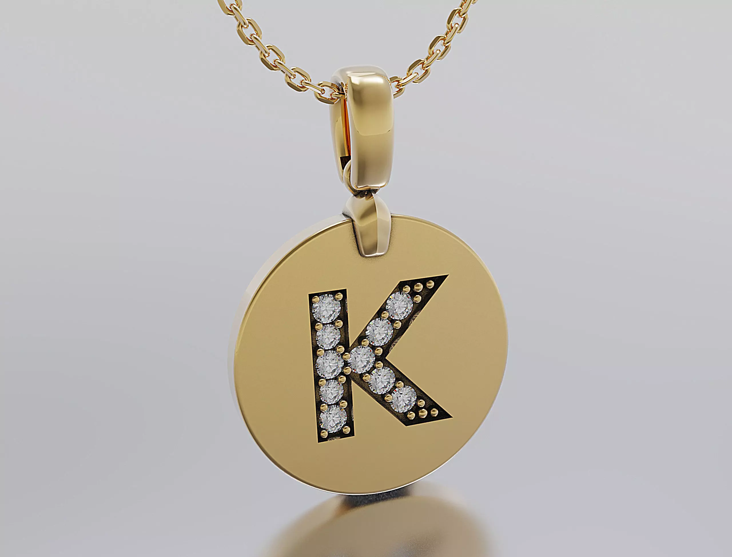 Letters Pendant Alphabets  3D print model_0