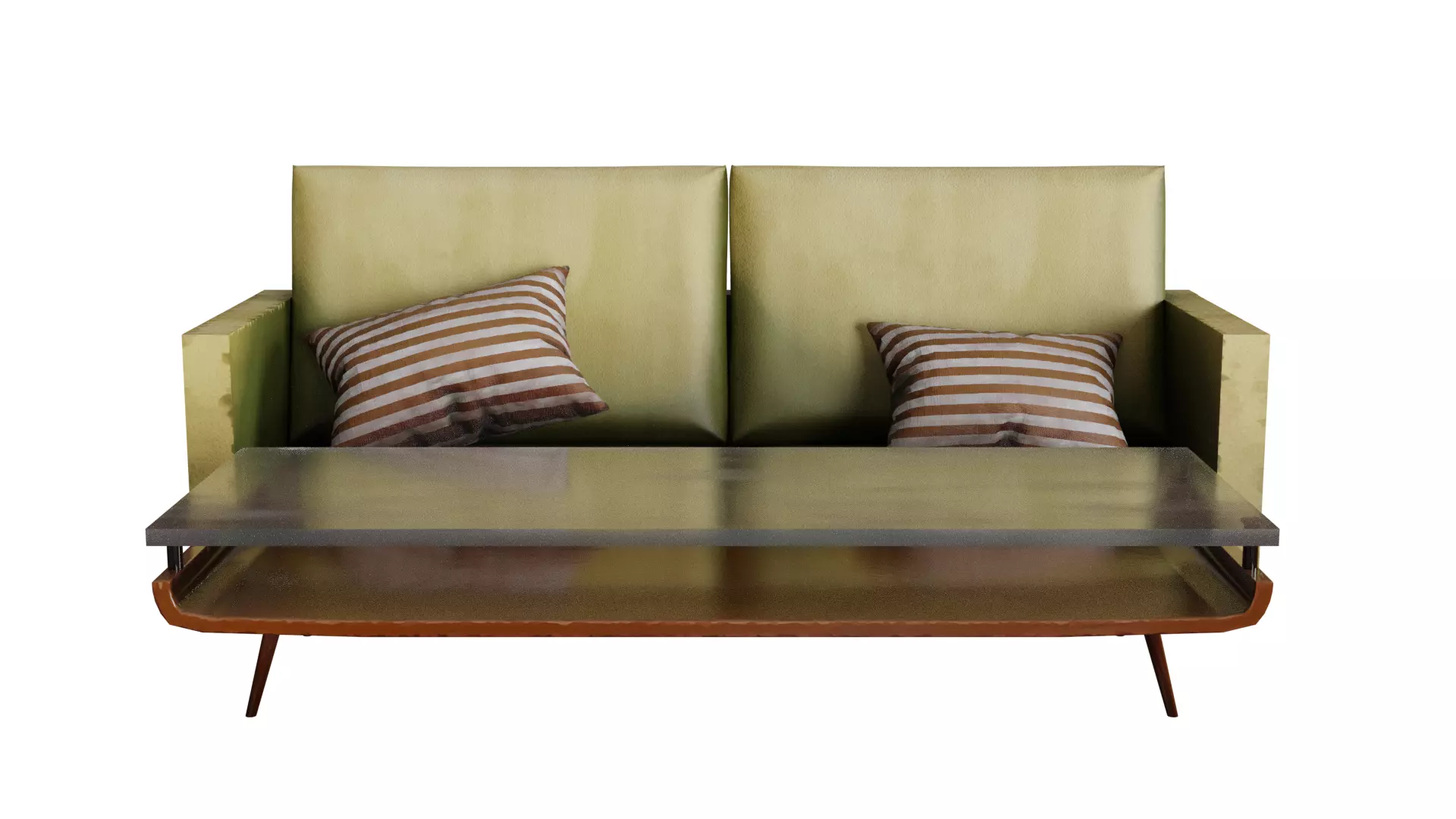 Sofa set and coffee table 3D model