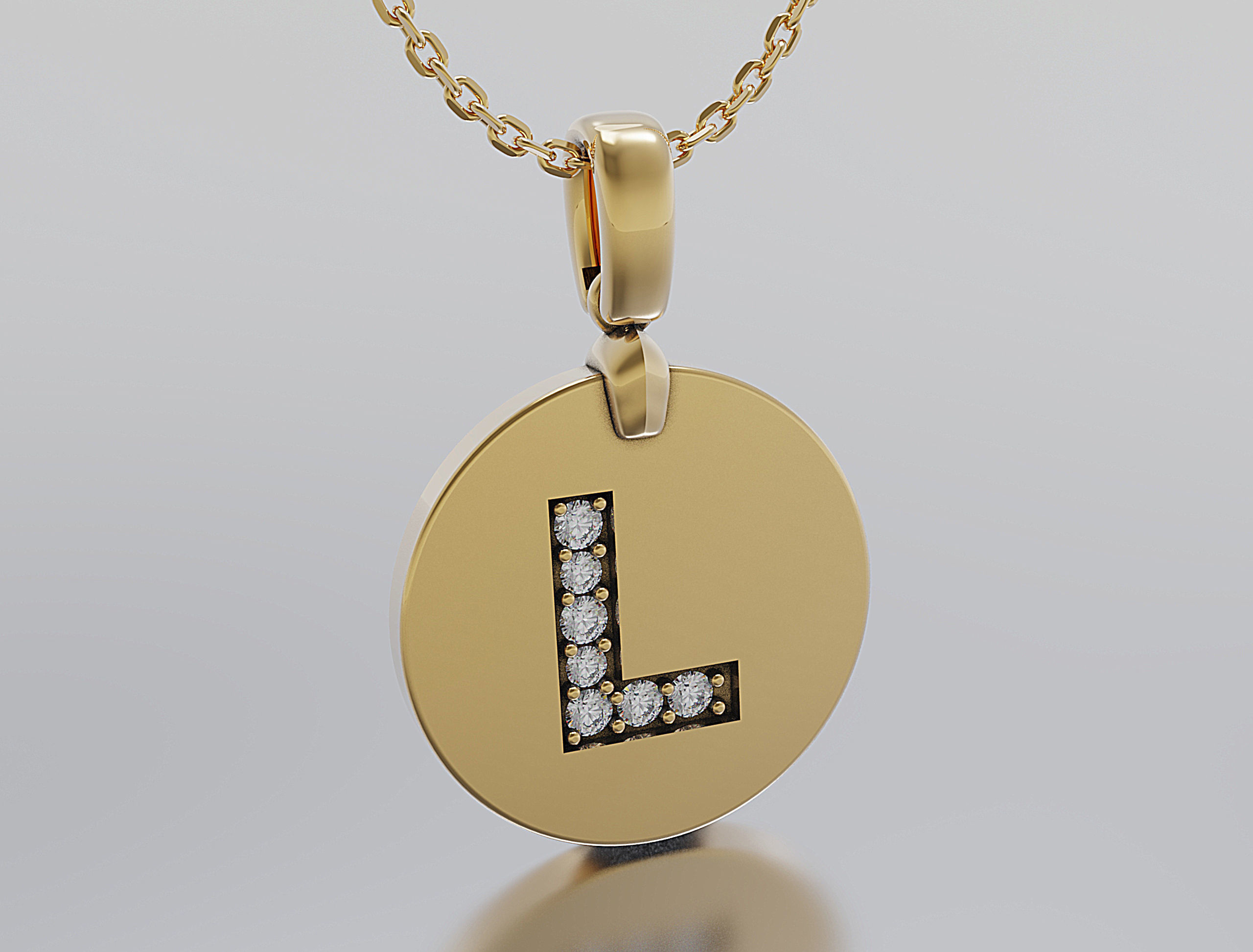 Letters Pendant Alphabets  3D print model_1