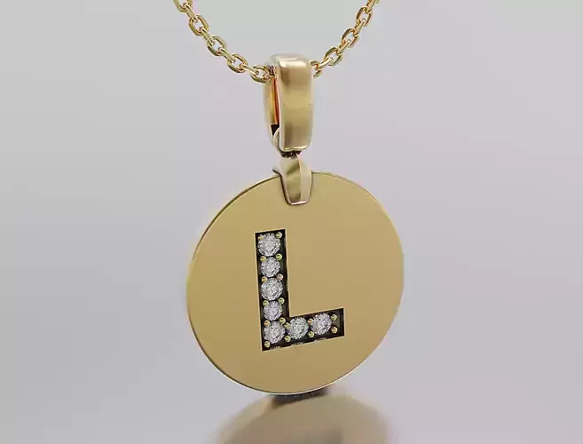Letters Pendant Alphabets  3D print model