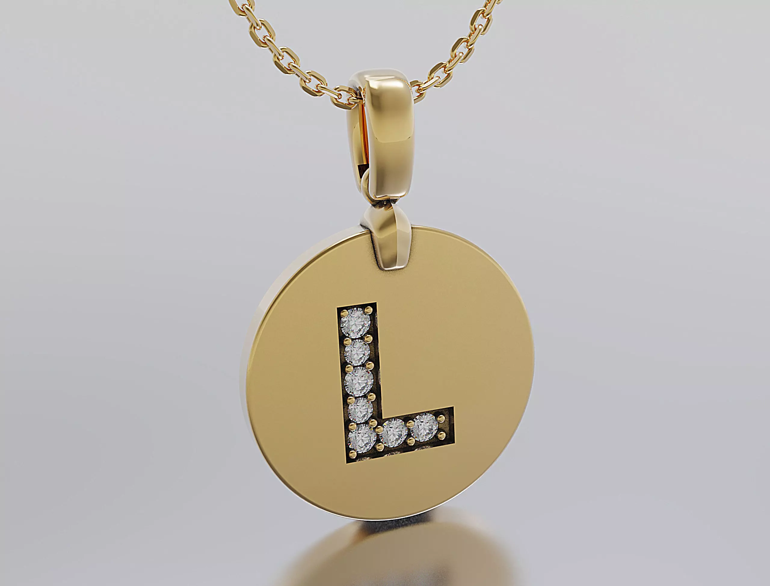 Letters Pendant Alphabets  3D print model_0