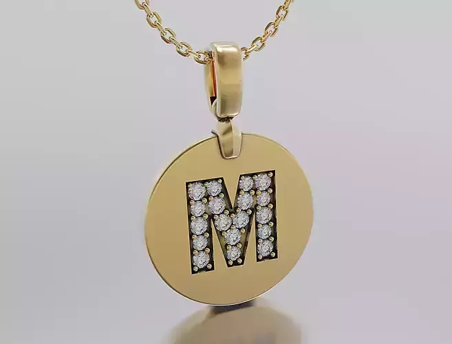 Letters Pendant Alphabets  3D print model
