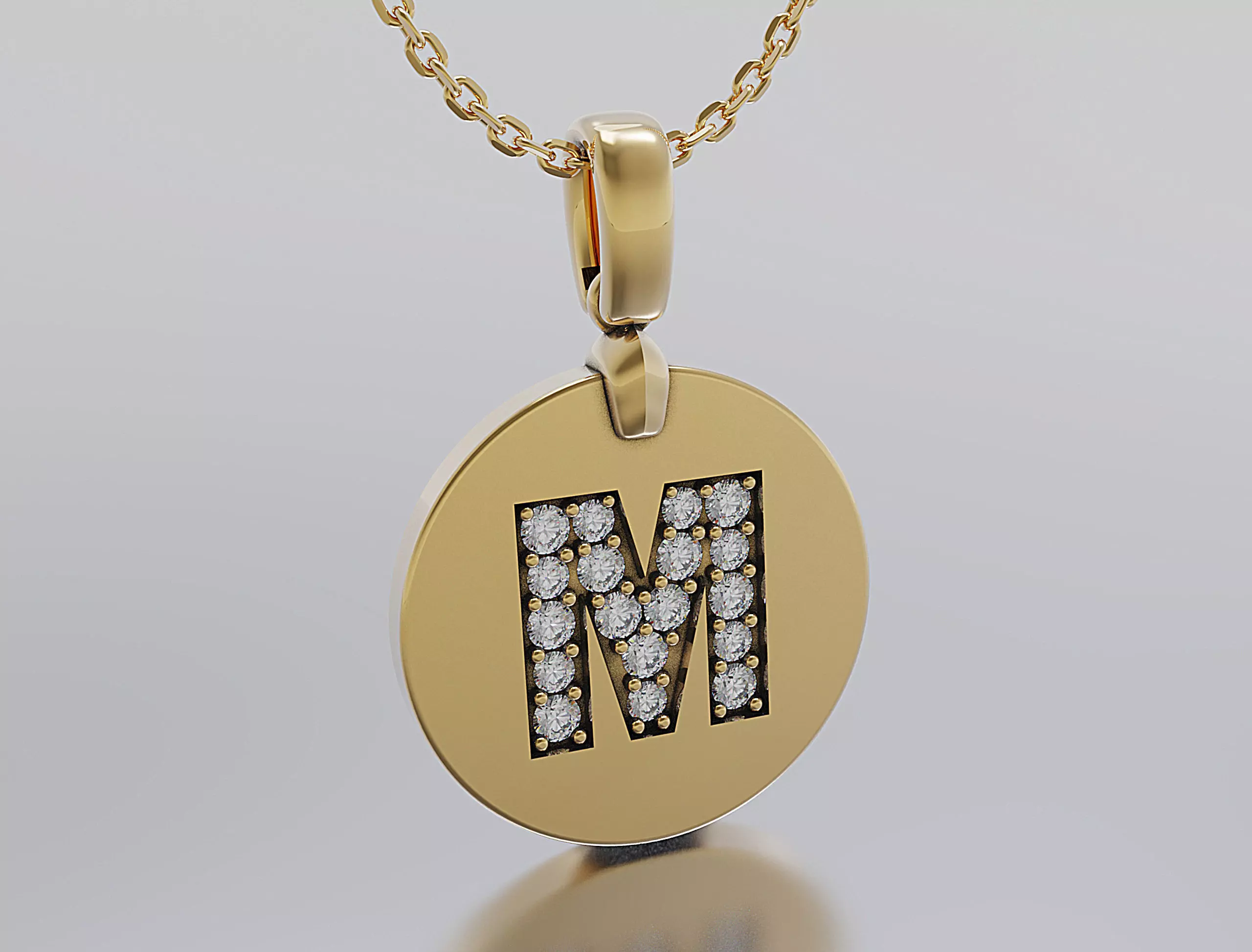Letters Pendant Alphabets  3D print model_0