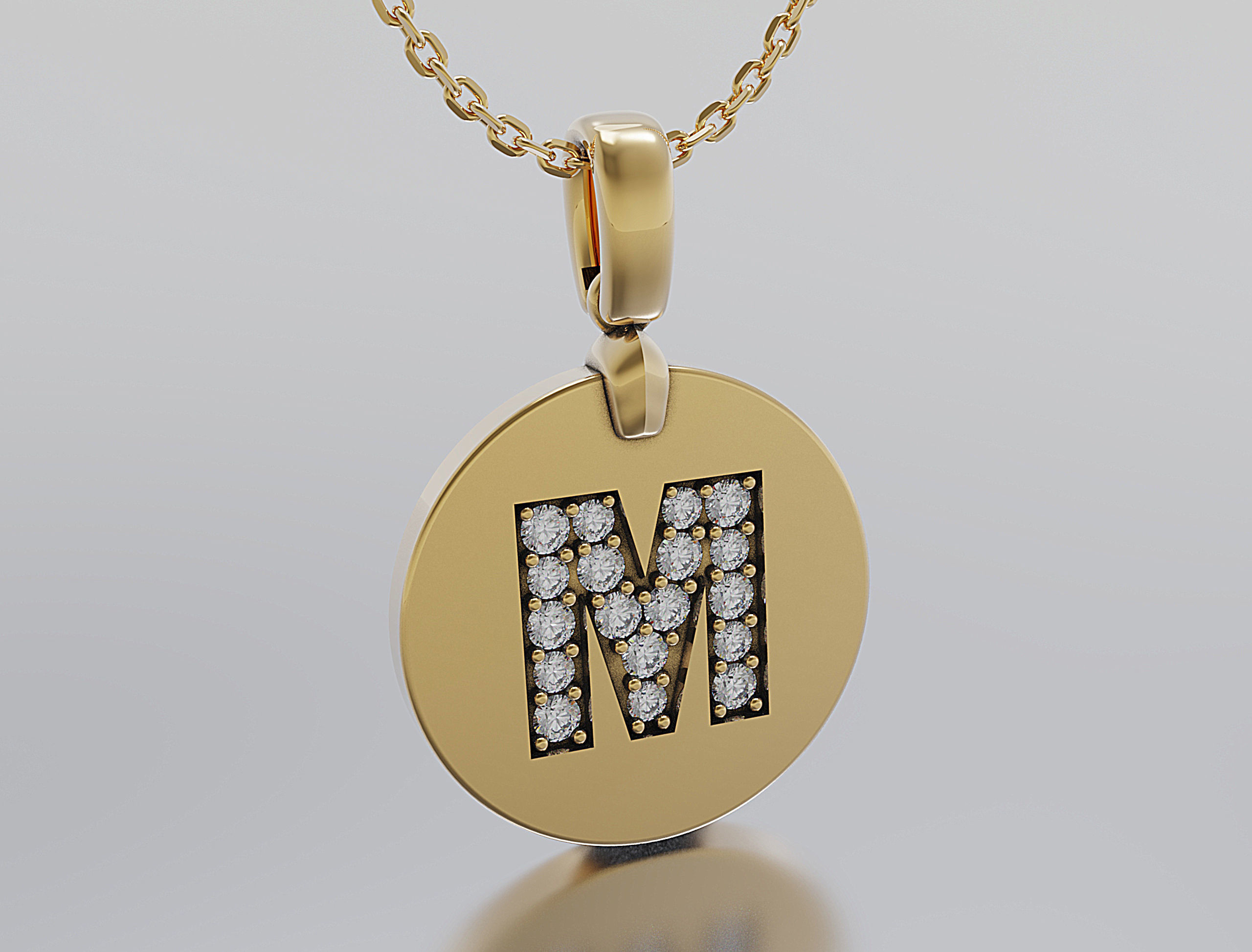 Letters Pendant Alphabets  3D print model_1