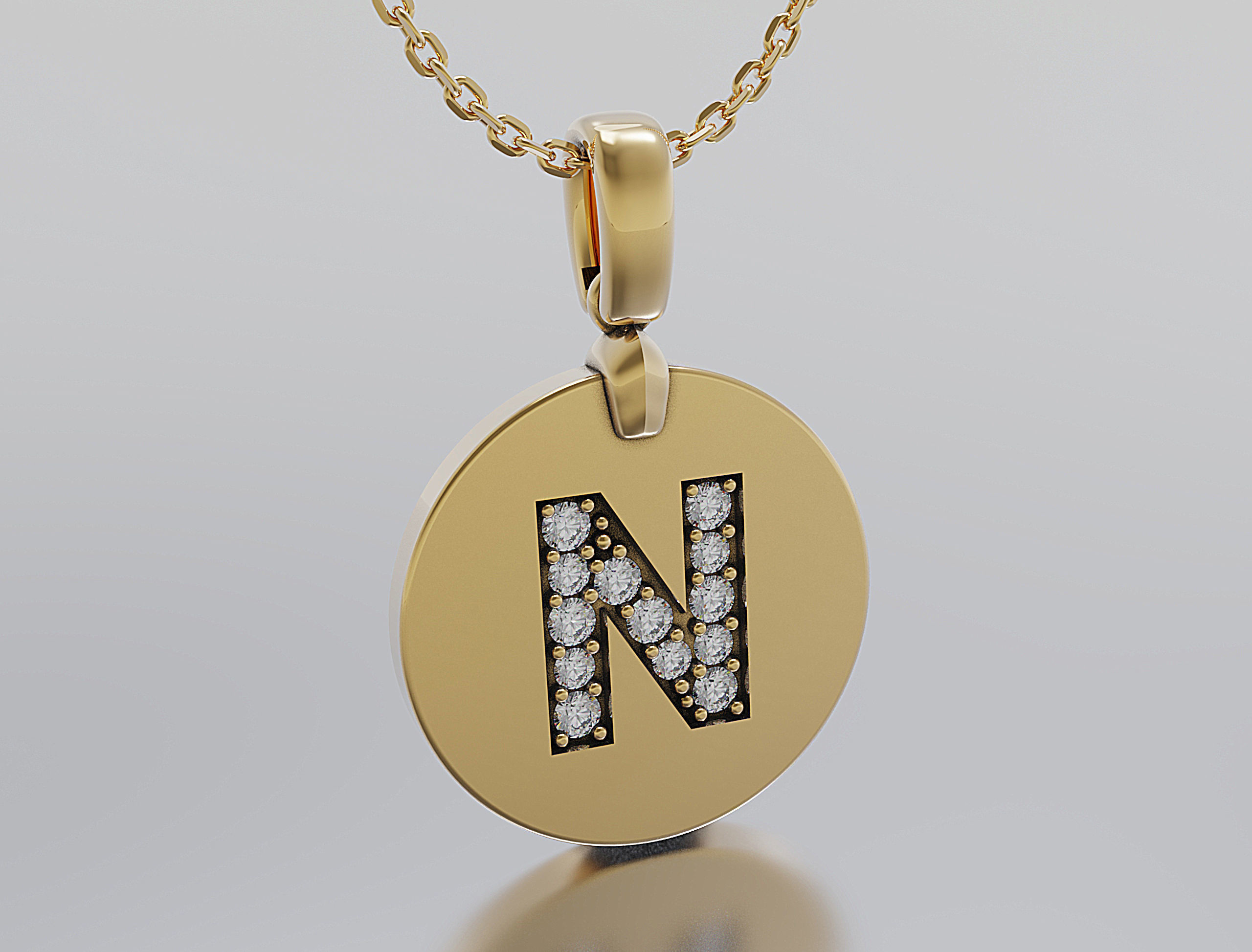 Letters Pendant Alphabets  3D print model_1