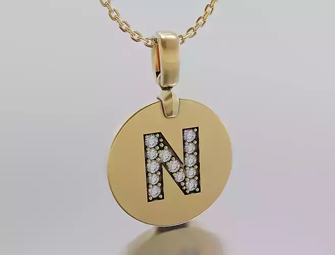 Letters Pendant Alphabets  3D print model