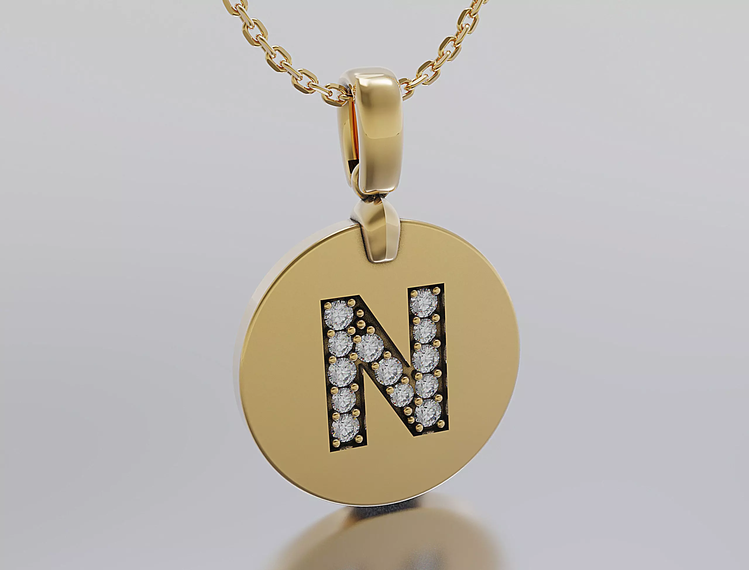 Letters Pendant Alphabets  3D print model_0