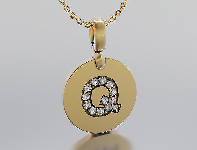 Letters Pendant Alphabets  3D print model