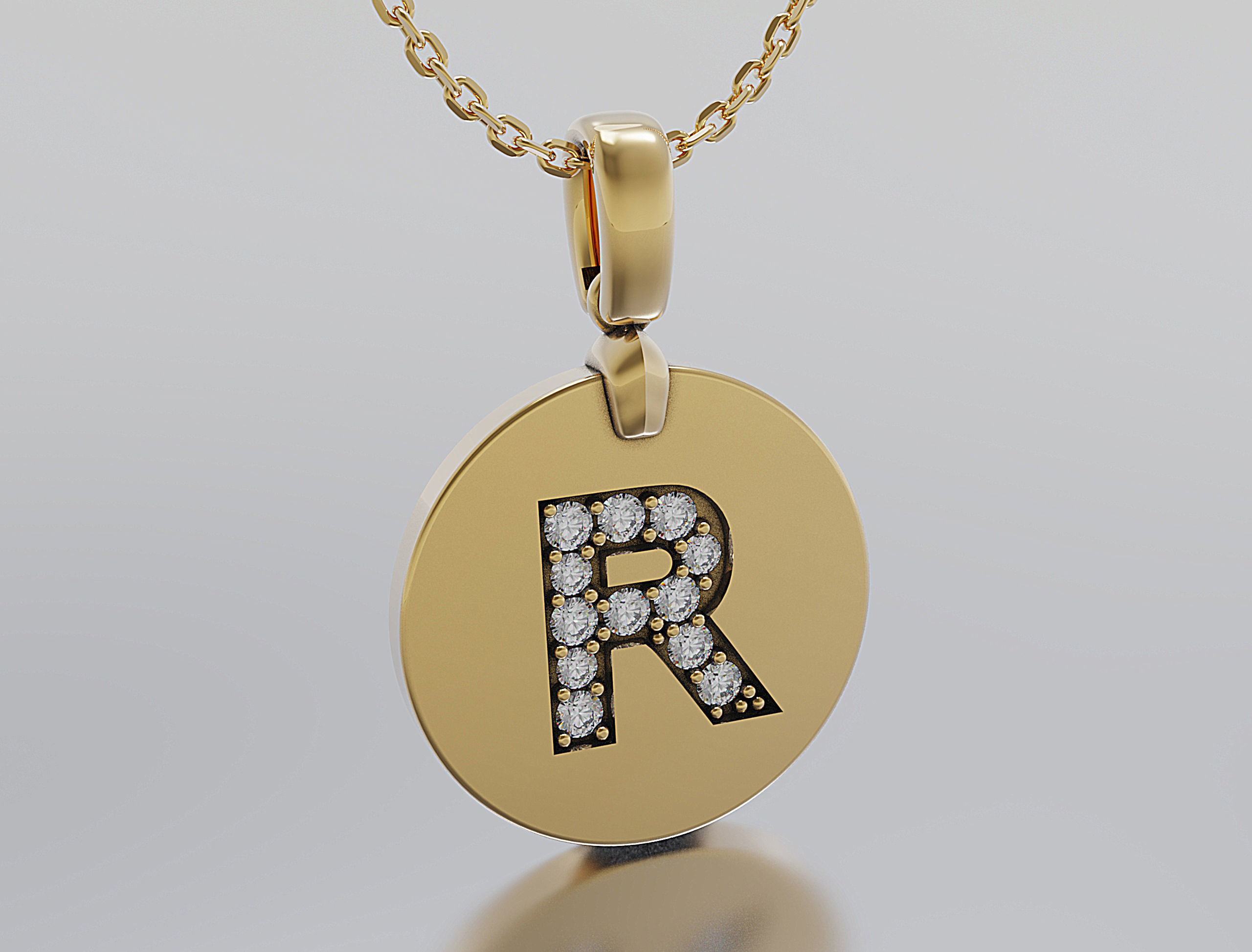 Letters Pendant Alphabets  3D print model_1