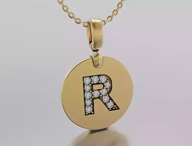 Letters Pendant Alphabets  3D print model