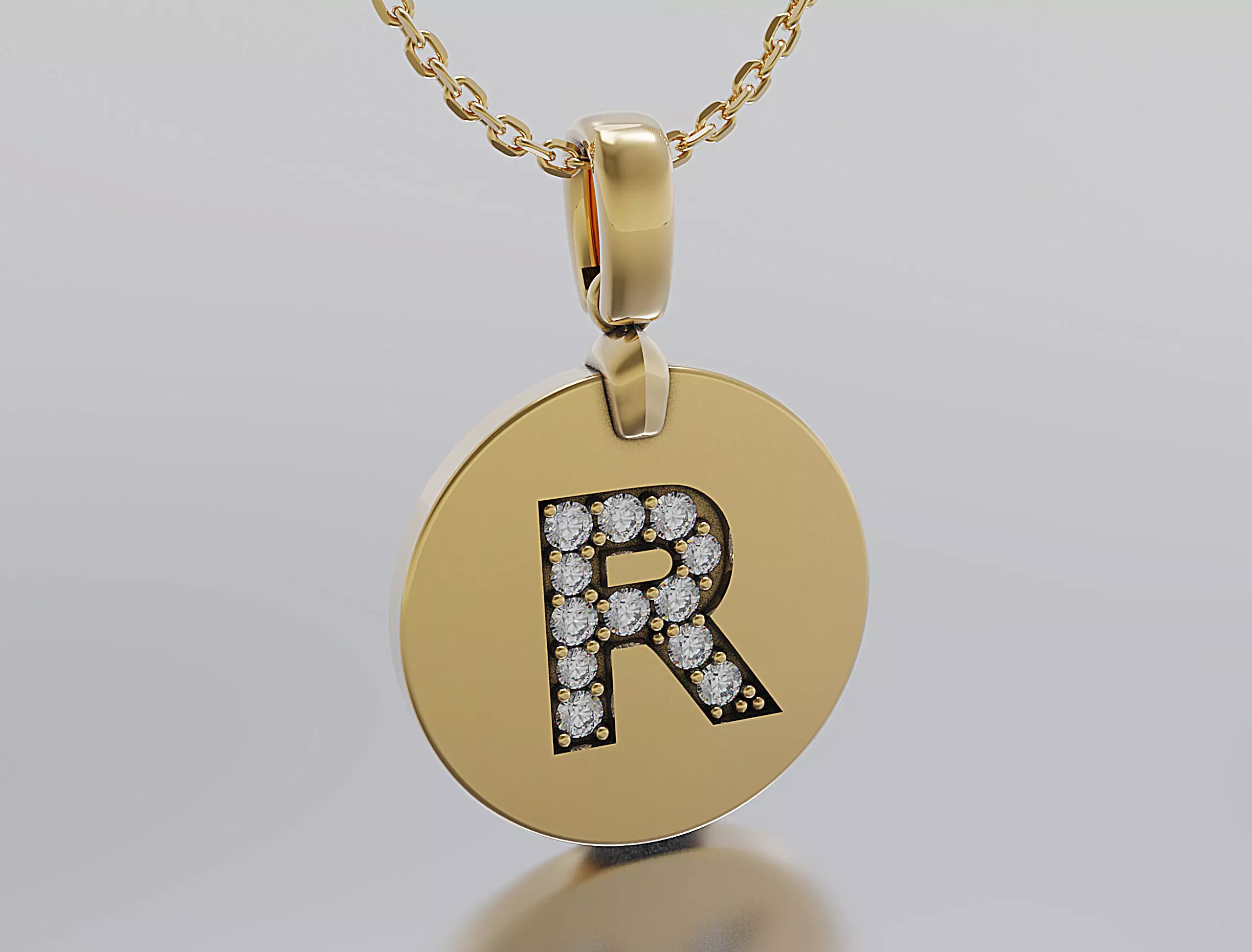 Letters Pendant Alphabets  3D print model_0