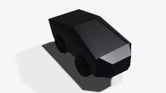 tesla cyber truck Free low-poly 3D model