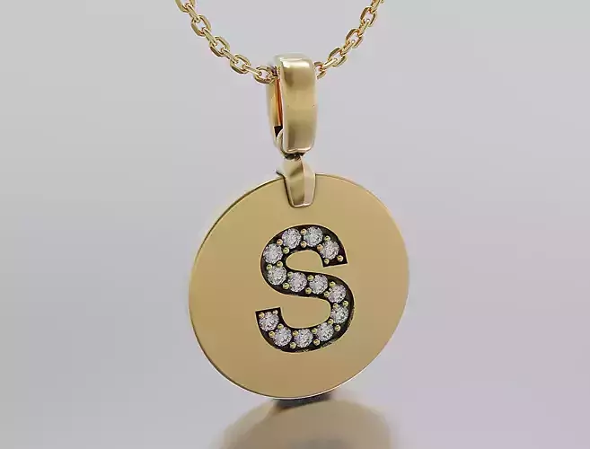 Letters Pendant Alphabets  3D print model