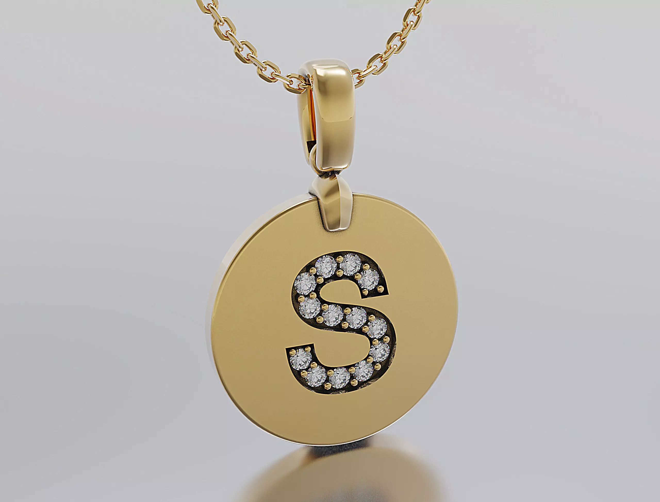 Letters Pendant Alphabets  3D print model_0