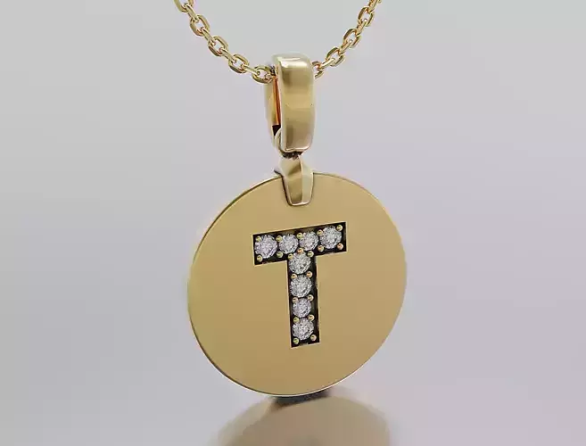 Letters Pendant Alphabets  3D print model