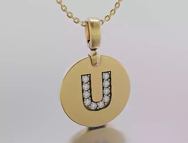 Letters Pendant Alphabets  3D print model