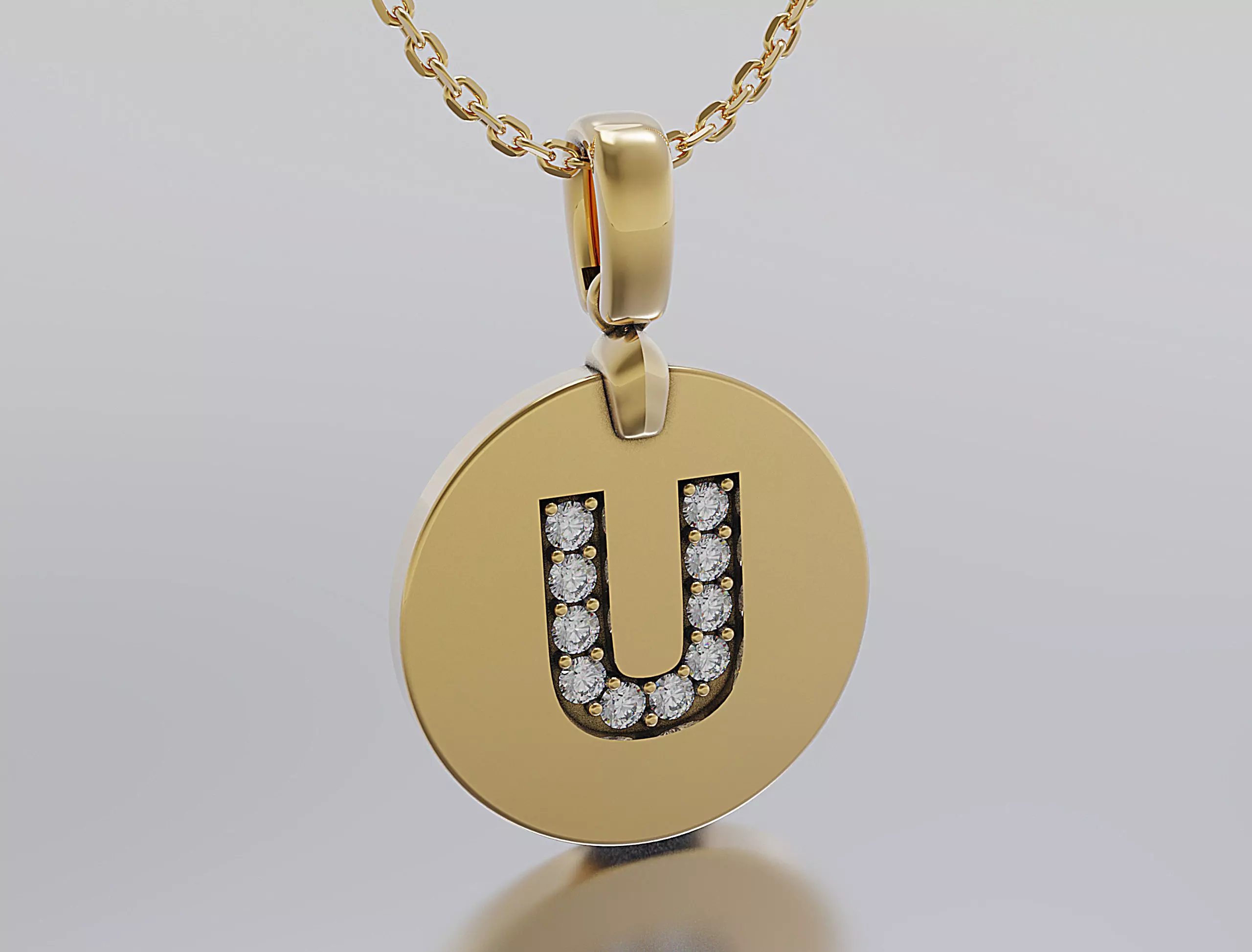 Letters Pendant Alphabets 3D print model