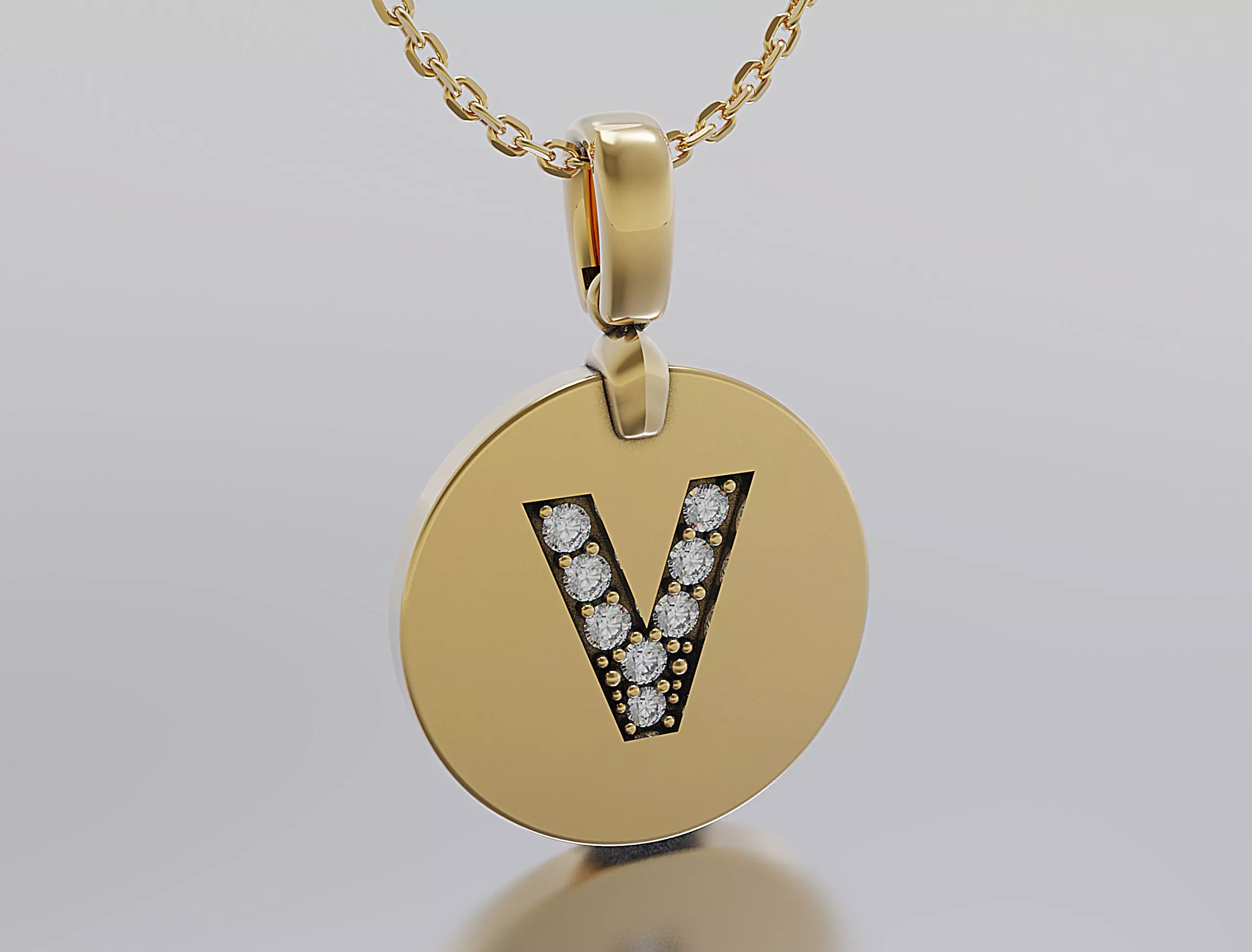 Letters Pendant Alphabets  3D print model_0
