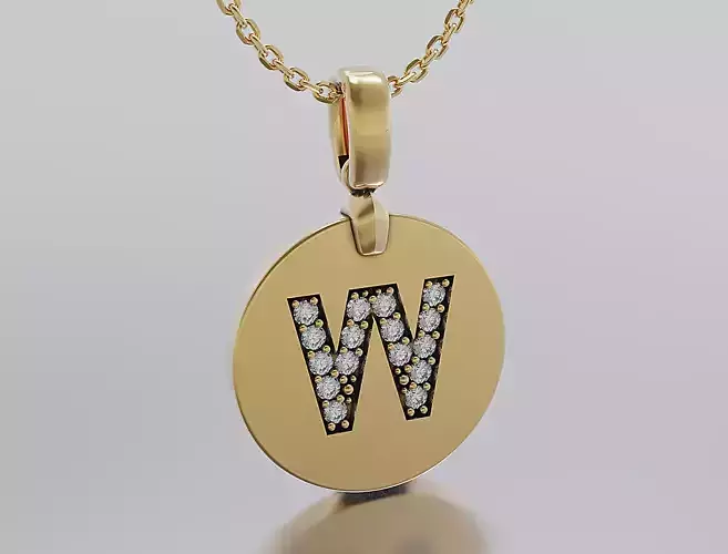 Letters Pendant Alphabets  3D print model
