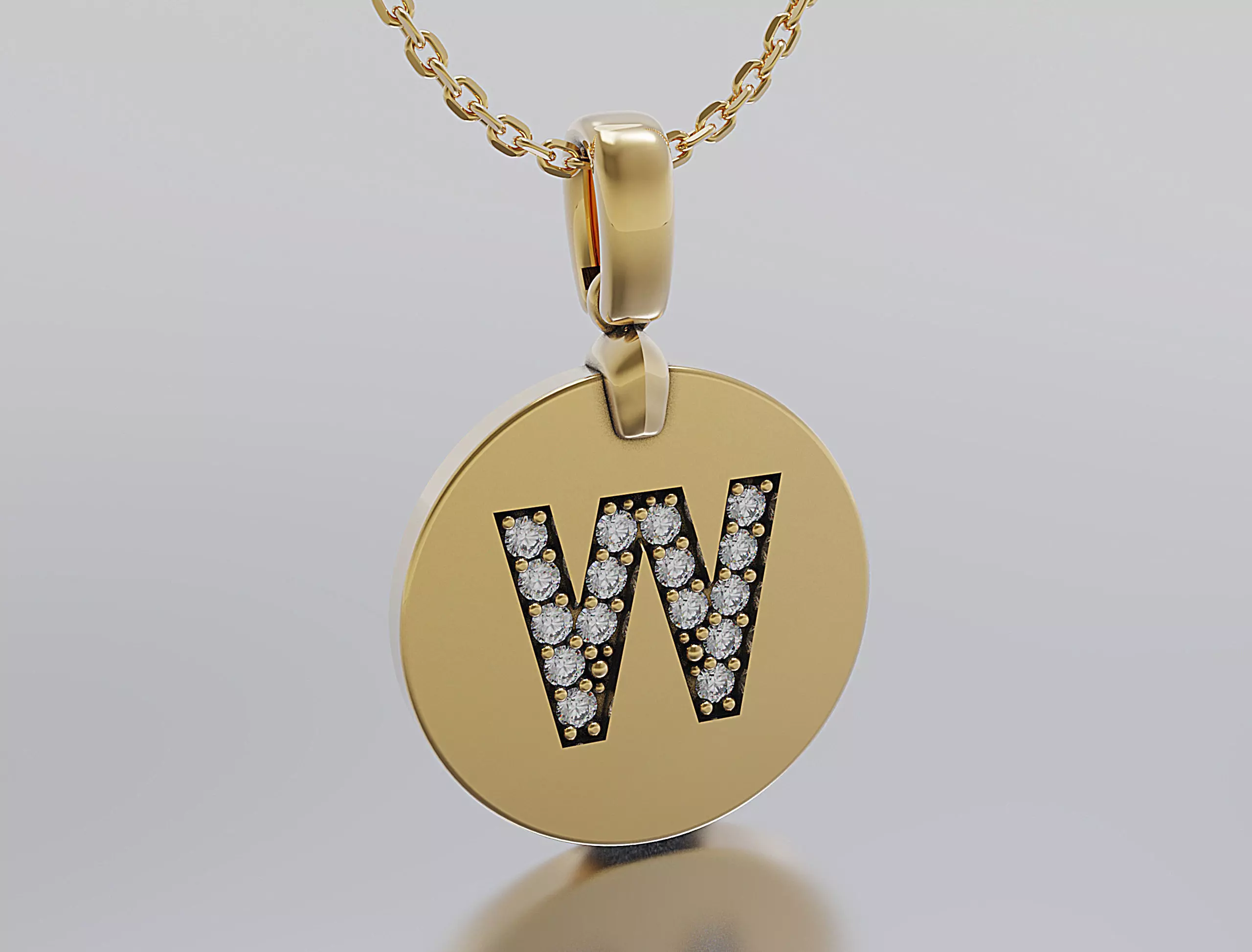 Letters Pendant Alphabets  3D print model_0