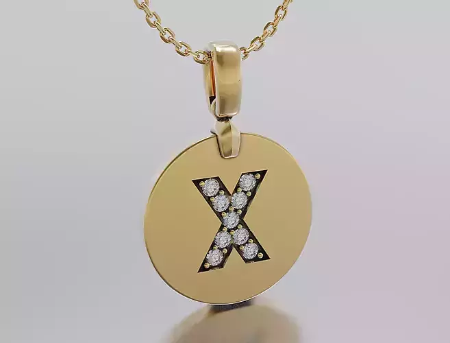 Letters Pendant Alphabets  3D print model