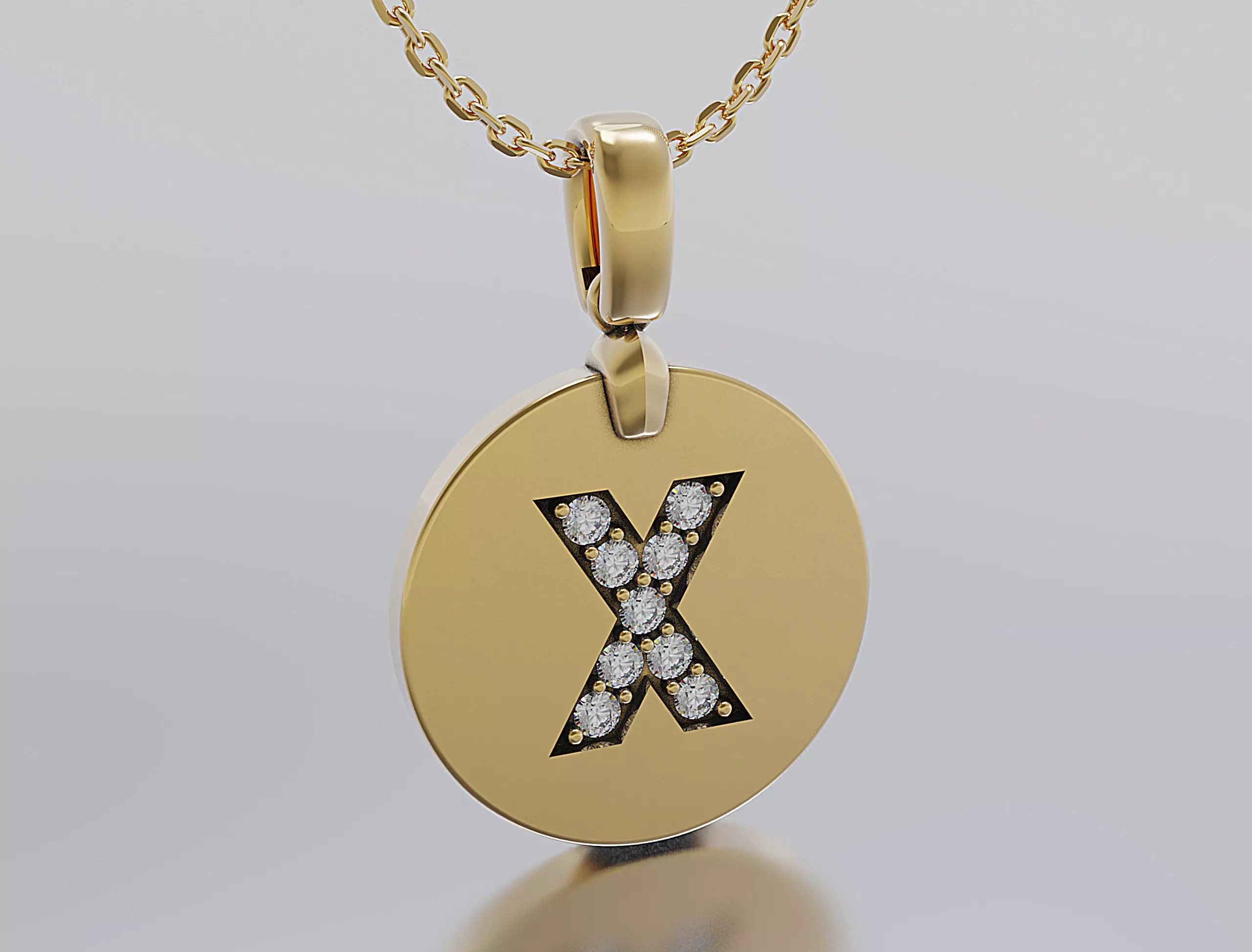 Letters Pendant Alphabets  3D print model_0