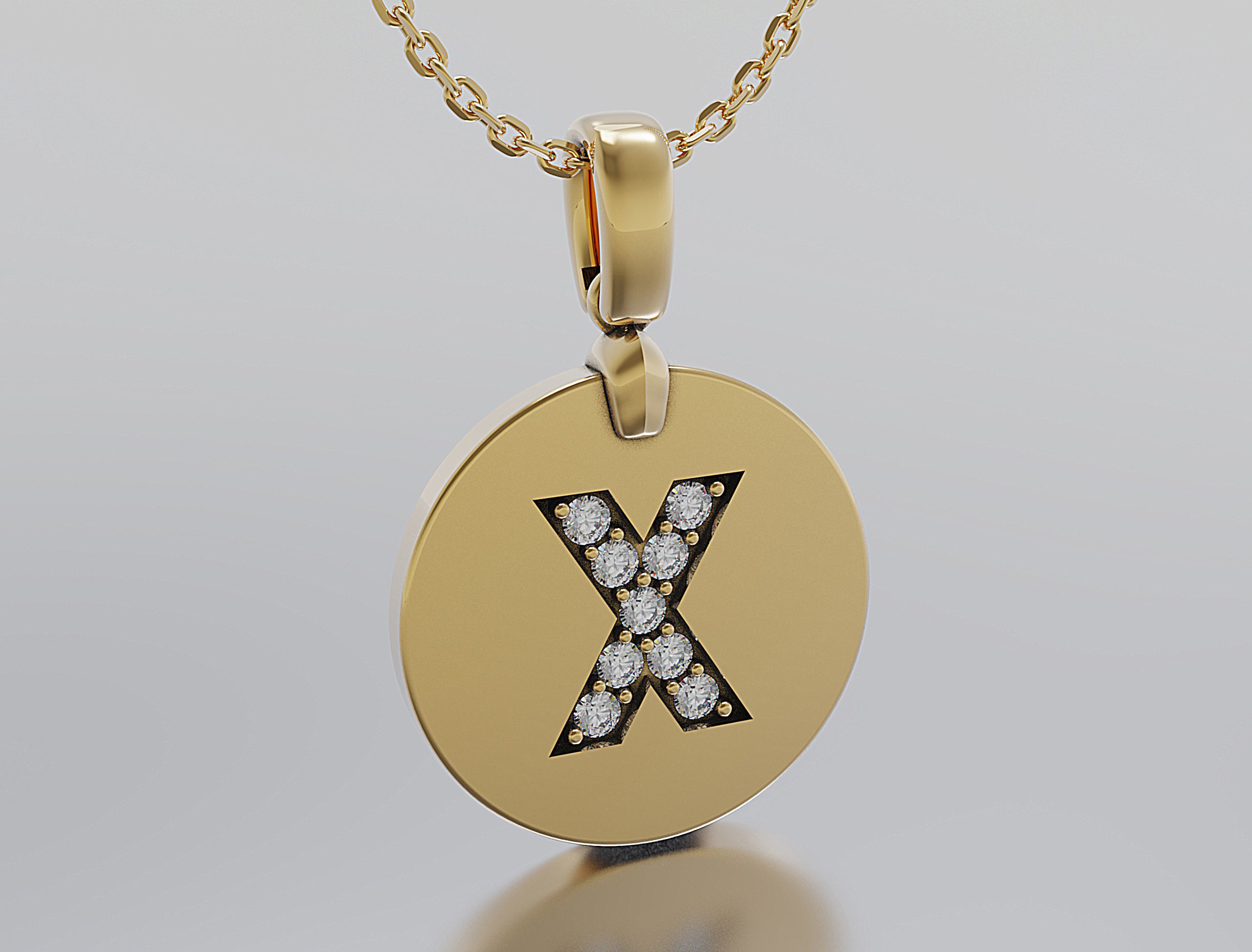 Letters Pendant Alphabets  3D print model_1