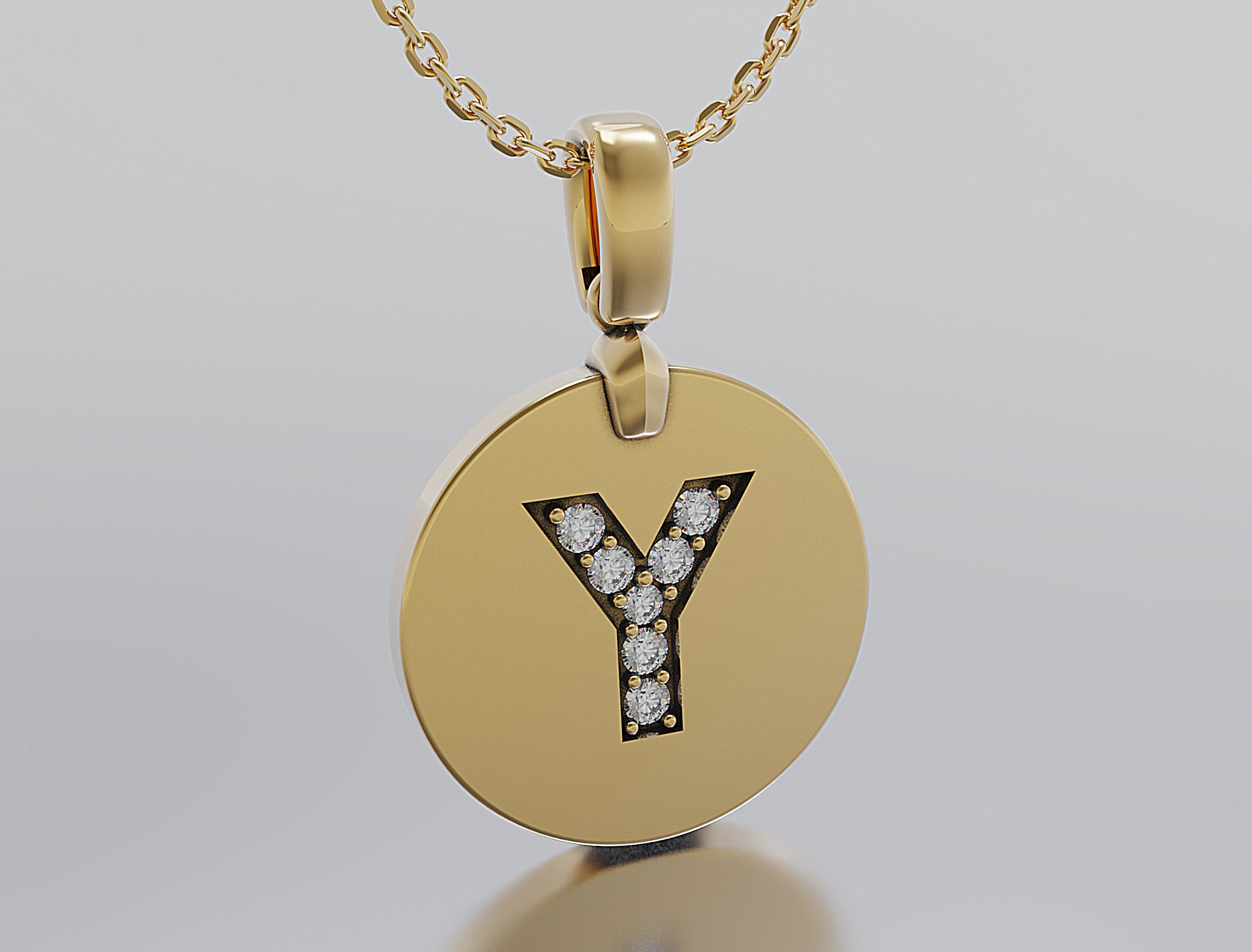 Letters Pendant Alphabets  3D print model_1