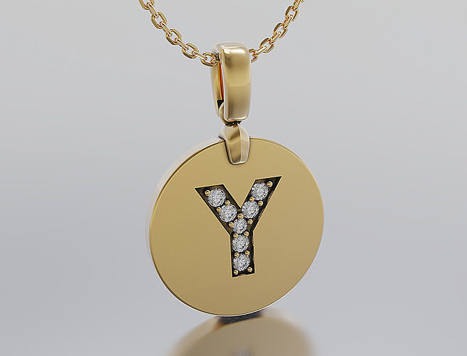 Letters Pendant Alphabets  3D print model