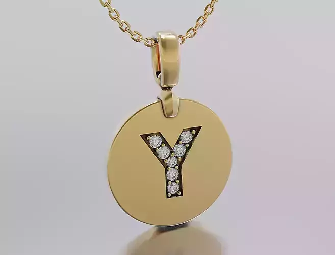 Letters Pendant Alphabets  3D print model