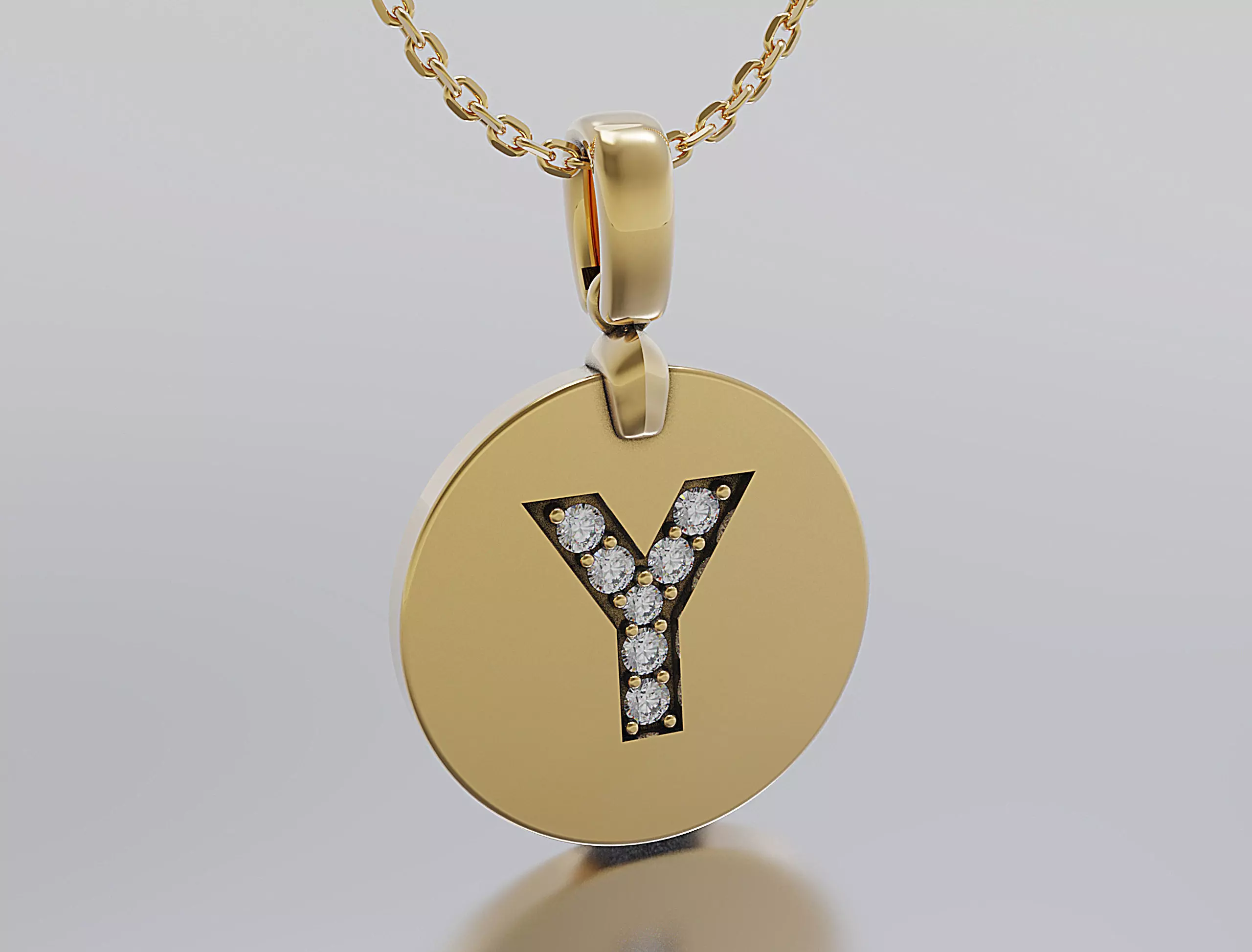 Letters Pendant Alphabets  3D print model_0