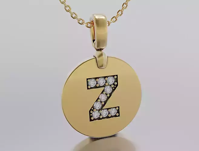 Letters Pendant Alphabets  3D print model