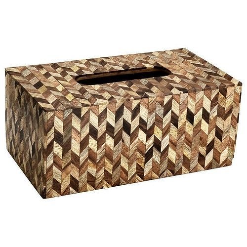 Brown Johns Herringbone Tissue Box Cover 3D model