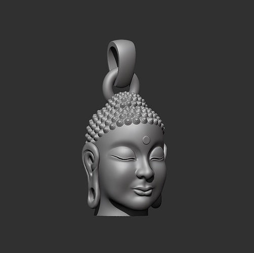 Buddha Face Pendent  3D print model