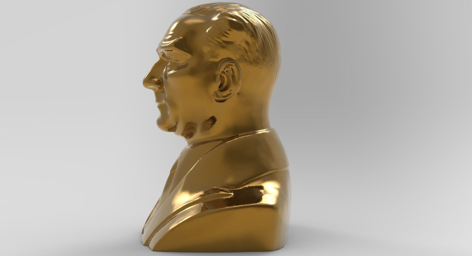 Mustafa Kemal Ataturk Effigy Free low-poly 3D model_7