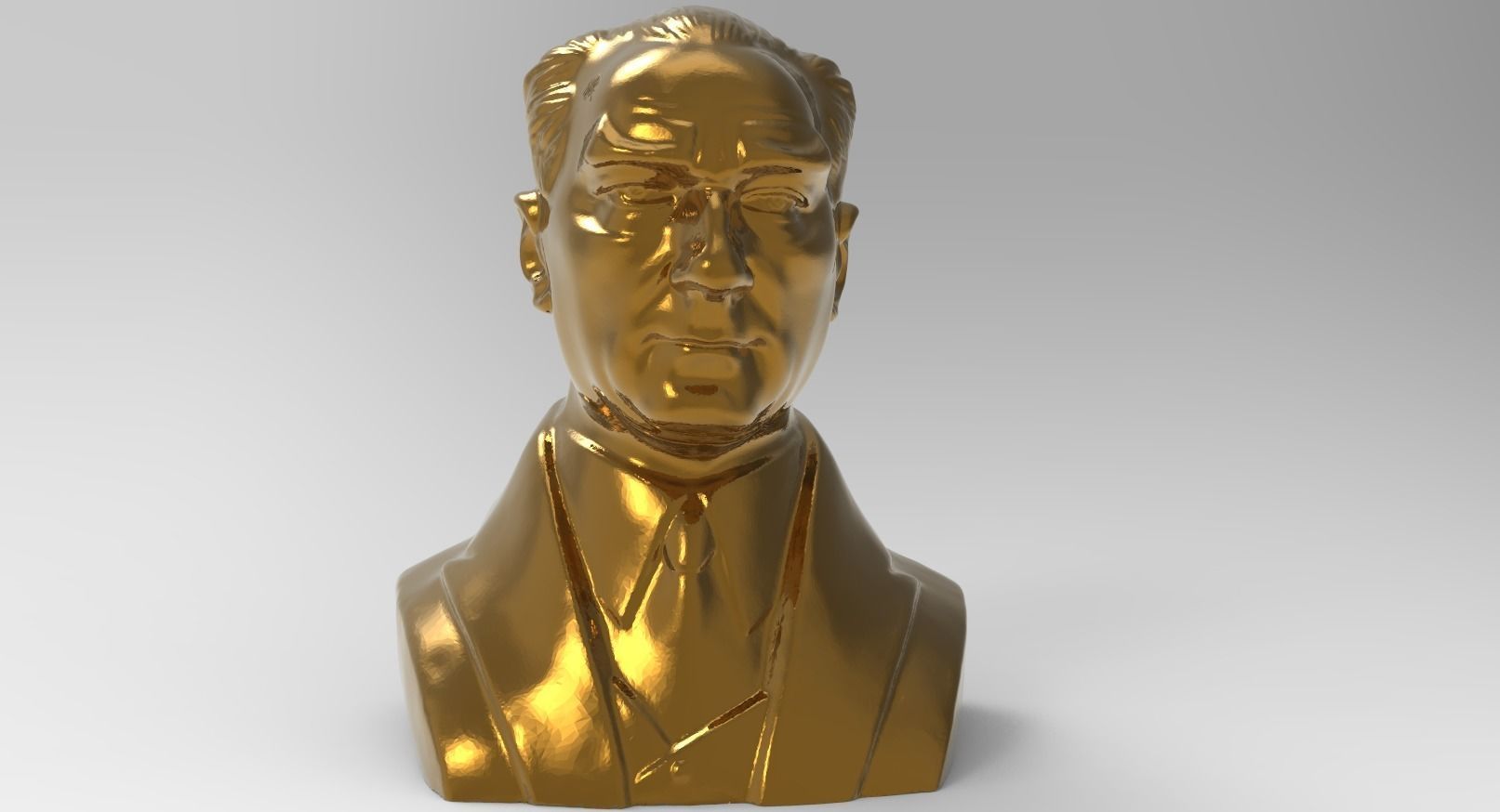 Mustafa Kemal Ataturk Effigy Free low-poly 3D model_6