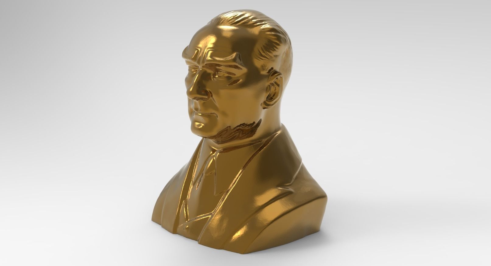Mustafa Kemal Ataturk Effigy Free low-poly 3D model_1