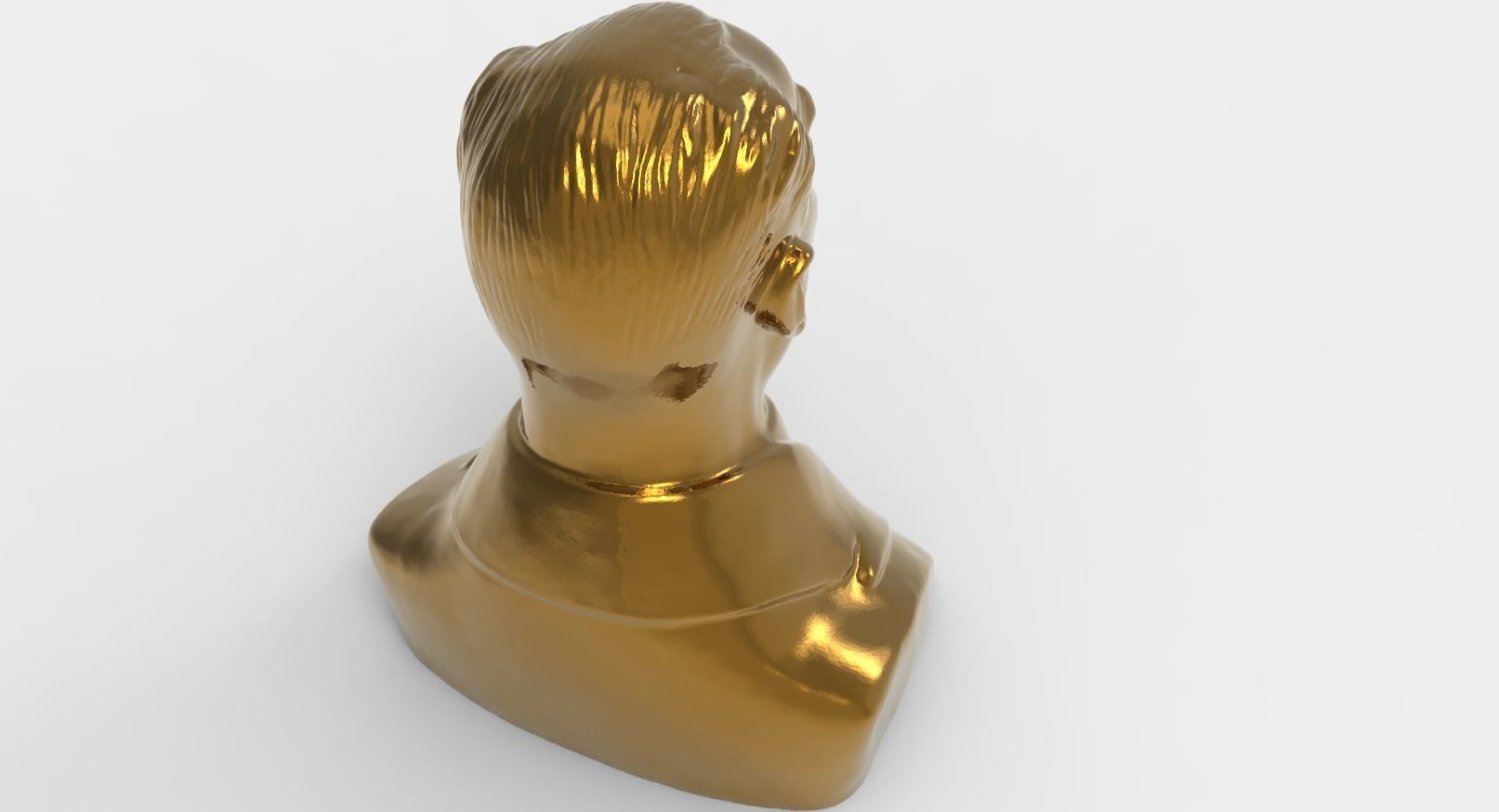 Mustafa Kemal Ataturk Effigy Free low-poly 3D model_3