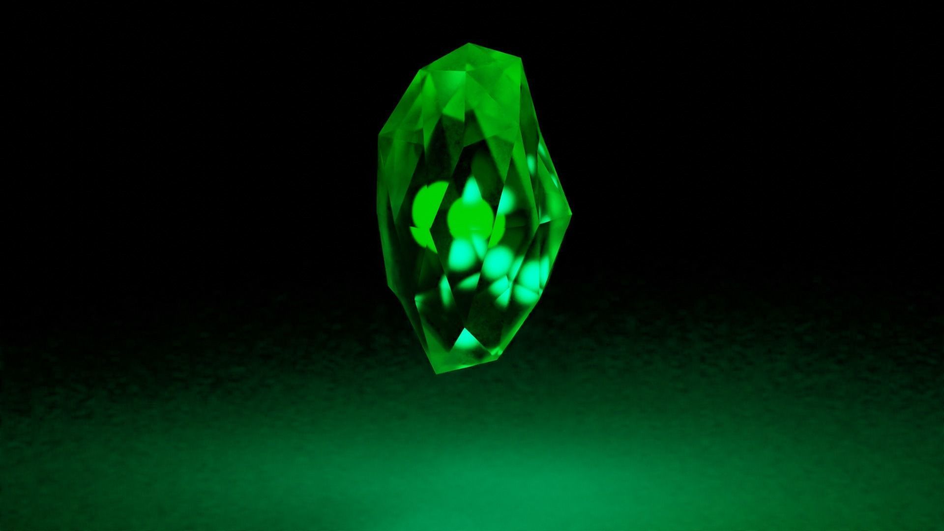 Magic fantasy stones pack Low-poly 3D model_4