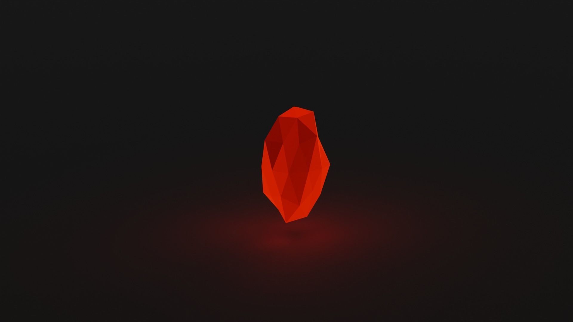 Magic fantasy stones pack Low-poly 3D model_6