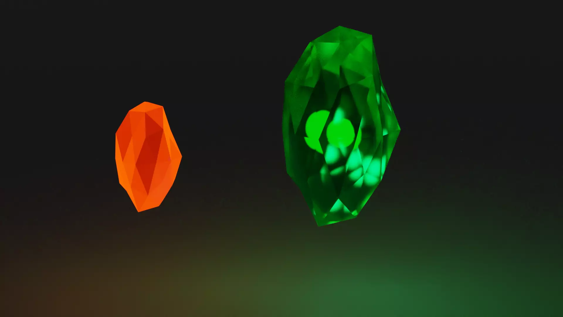 Magic fantasy stones pack Low-poly 3D model_0